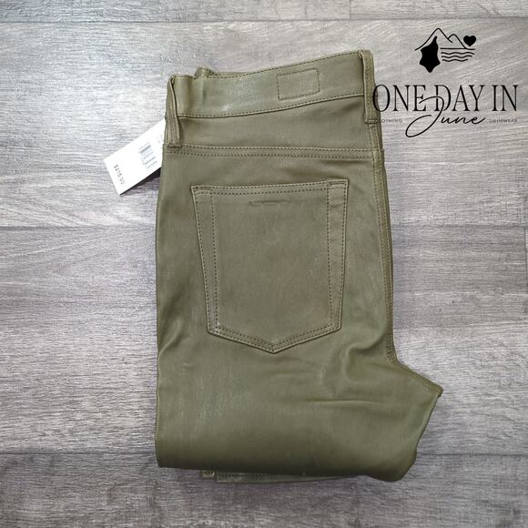 Adriano Goldschmied The Farrah High Rise Faux Leather Skinny Jeans Size 27 (4) - Picture 6 of 6